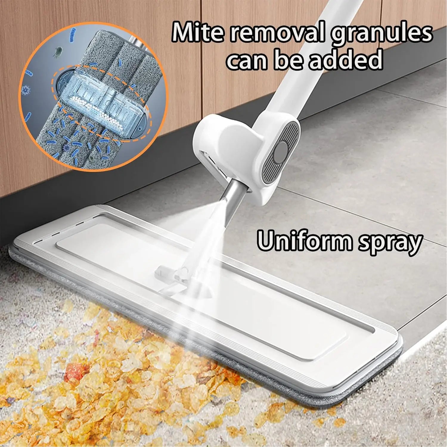 Spray Flat Mop Squeeze Magic Microfiber Cloth Sterilization Acarid Cleaner Floor Mop Free Hand Washing Squeegee Easy To Drain