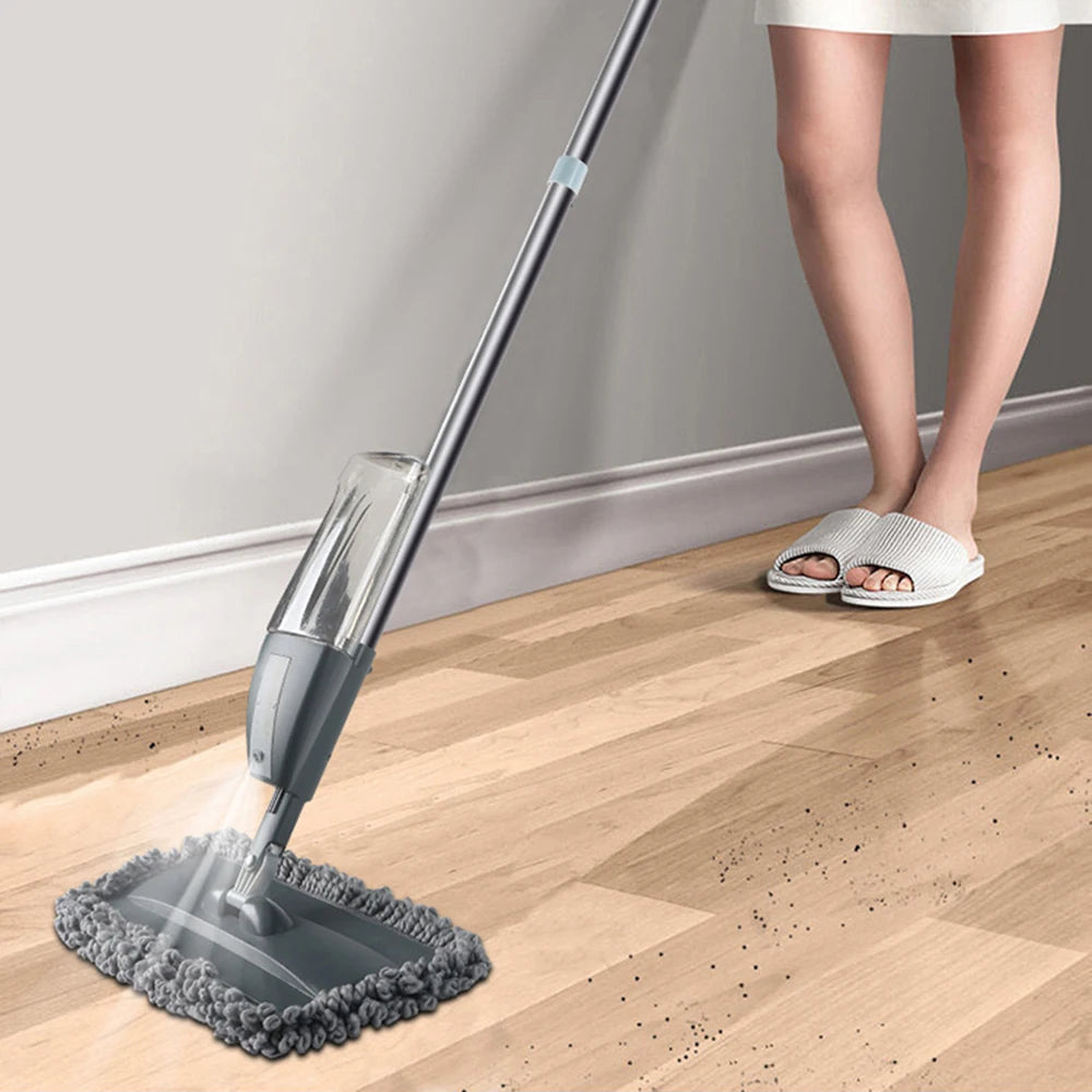 Spray Mop Hand Free Dry Wet Dual-Use Flat Mop Water Spray Mop Household Lazy Wooden Floor Mop