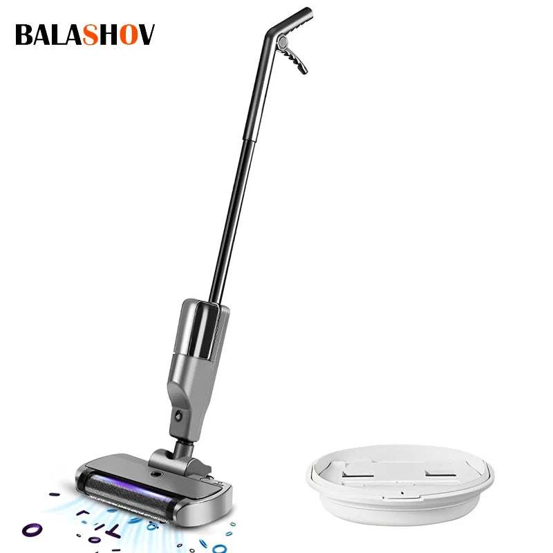 Handheld Cordless Hard Floor Sweeper Vacuum Cleaner Wireless Electric Mop Cleaner Automatic  2 in 1 Wet & Dry Home Cleaner