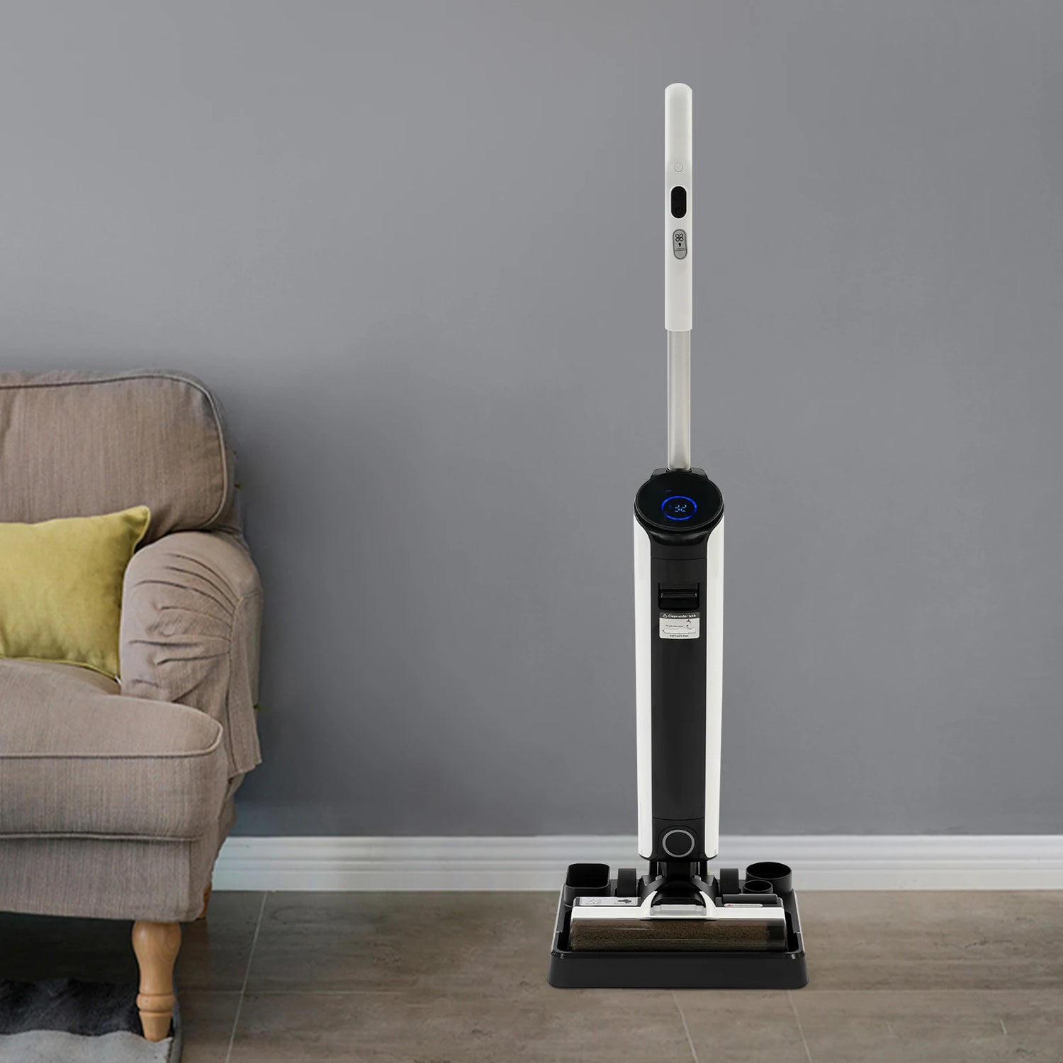 Smart Self-Cleaning Floor Scrubber | Wet & Dry Vacuum and Mop in One | Cordless, HEPA Filter, Long Battery Life