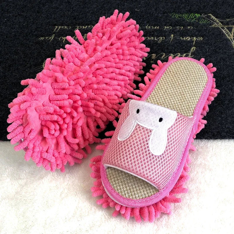 1Pair Detachable Microfiber Lazy Mopping Slides-Perfect Household Floor Cleaning Tools Home Mopping Wooden Floor Slippers Cover